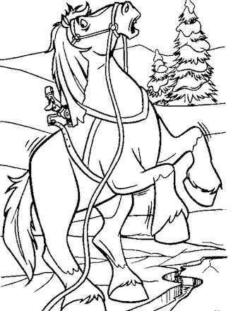 Beauty and the beast coloring page