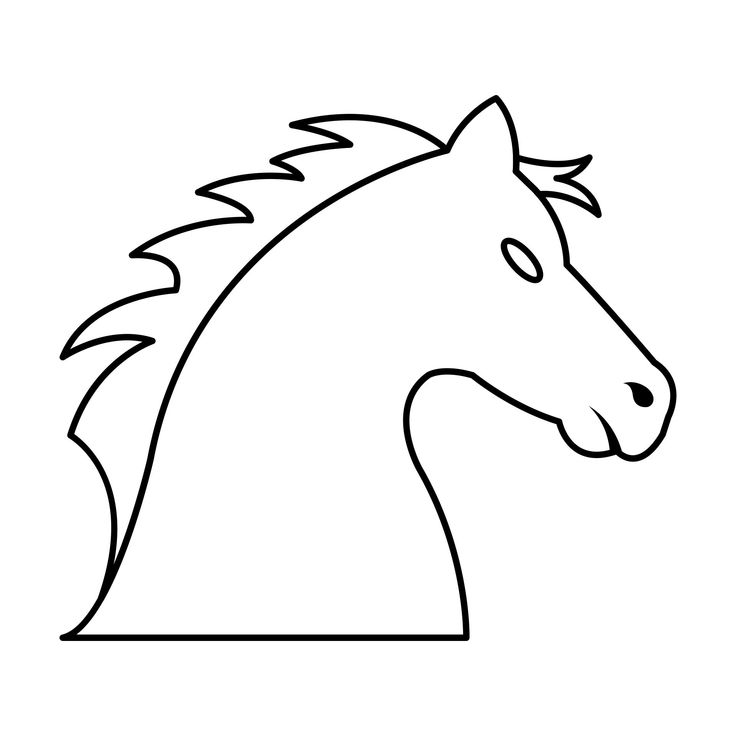 Best horse head template printable pdf for free at printablee horse coloring pages horse head horse template