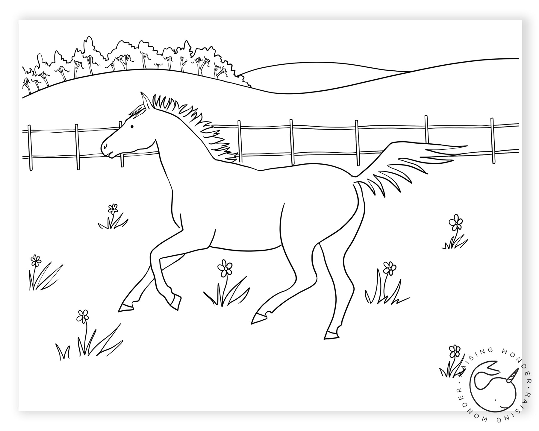 Single coloring page