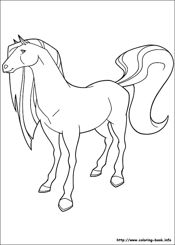 Horseland coloring picture