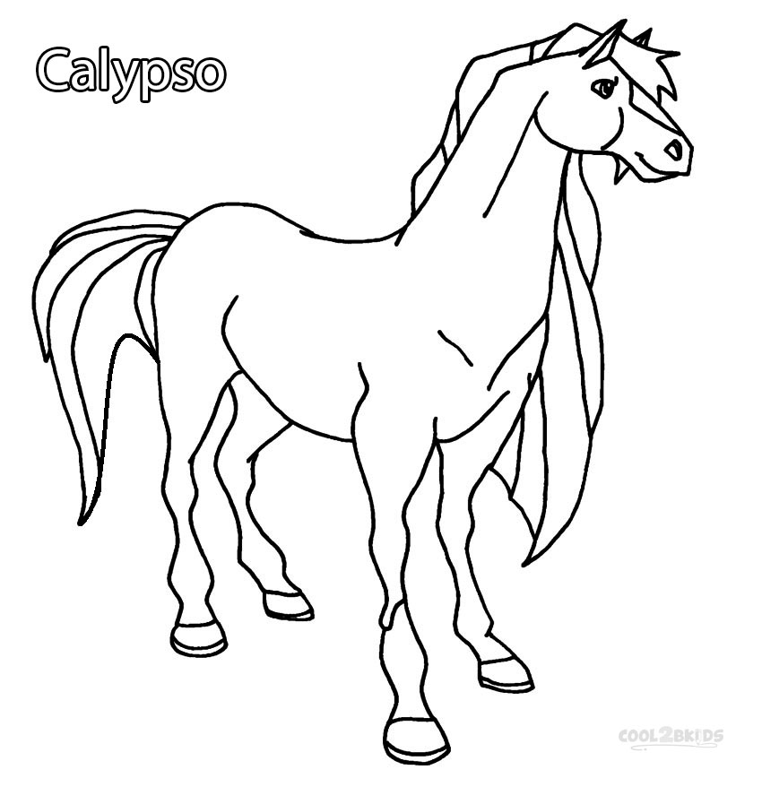 Printable horseland coloring pages for kids