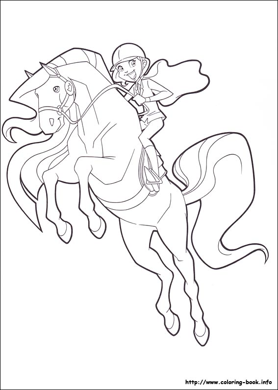 Horseland coloring picture