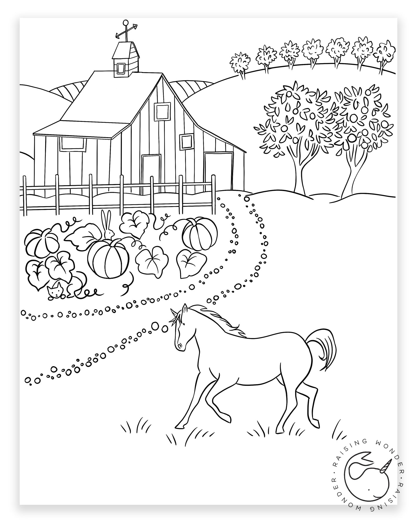 Single coloring page