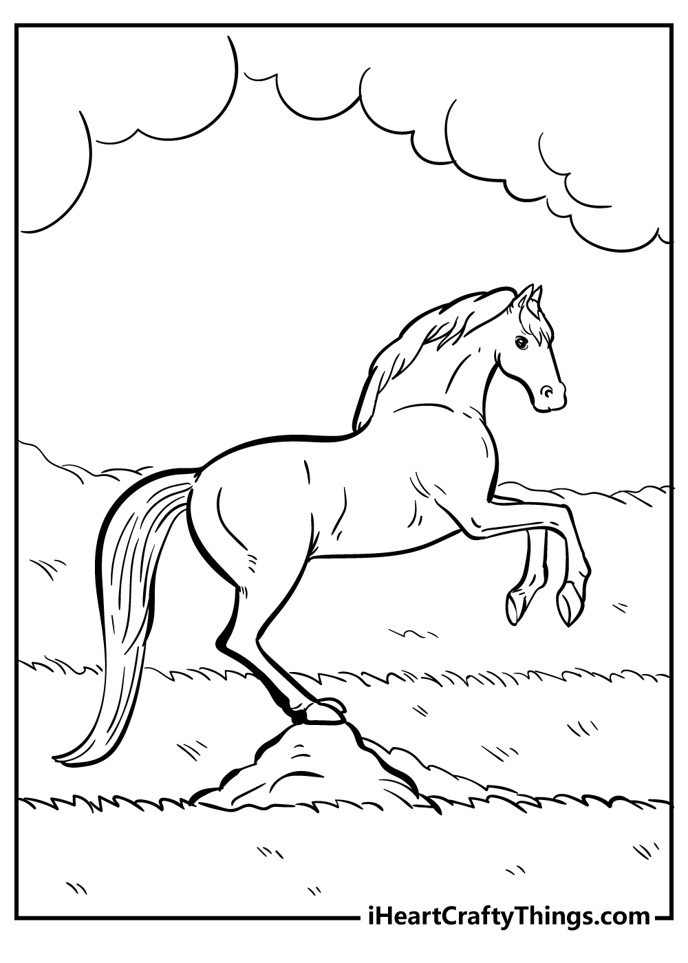 Horse coloring pages free printables