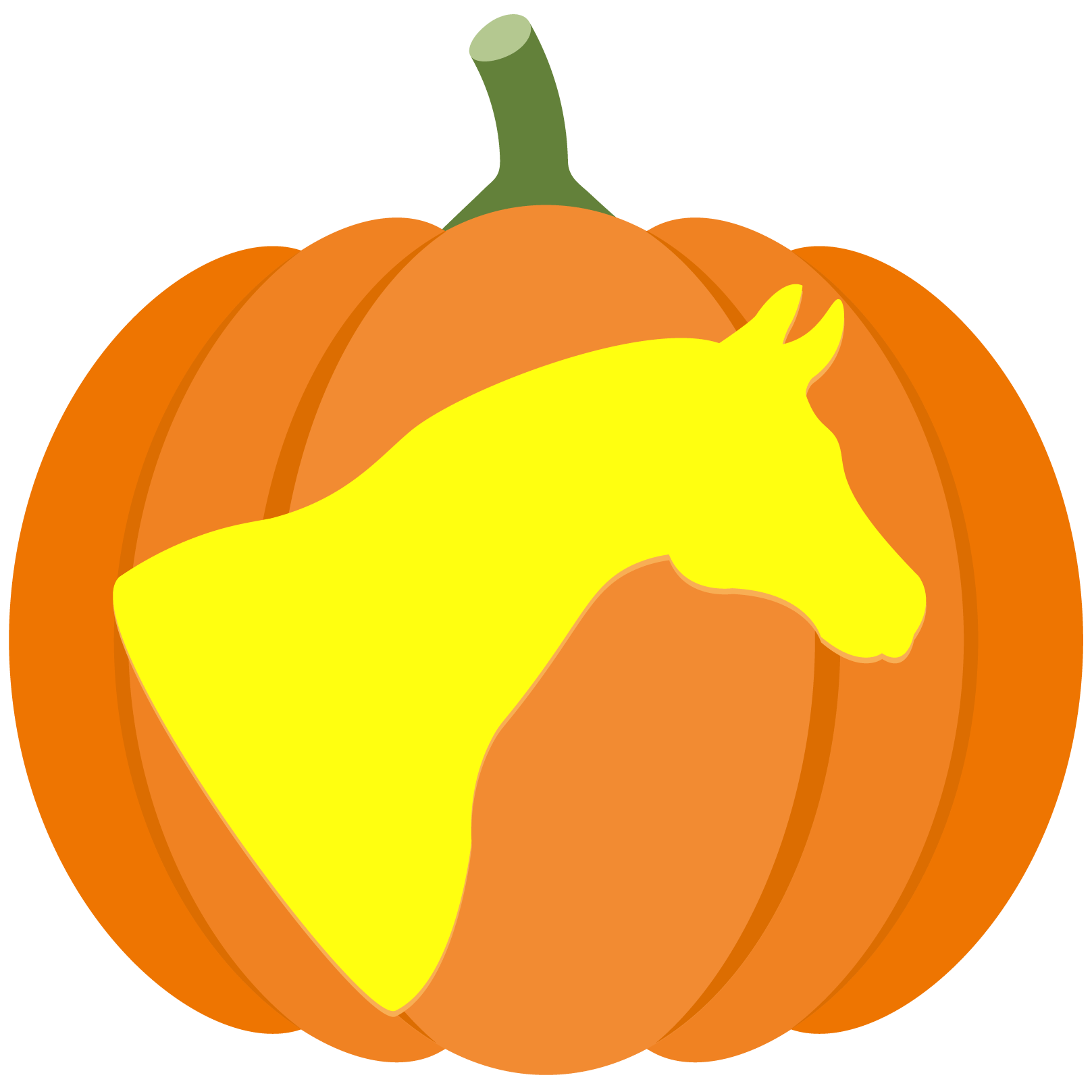 Horse head pumpkin stencil free printable papercraft templates