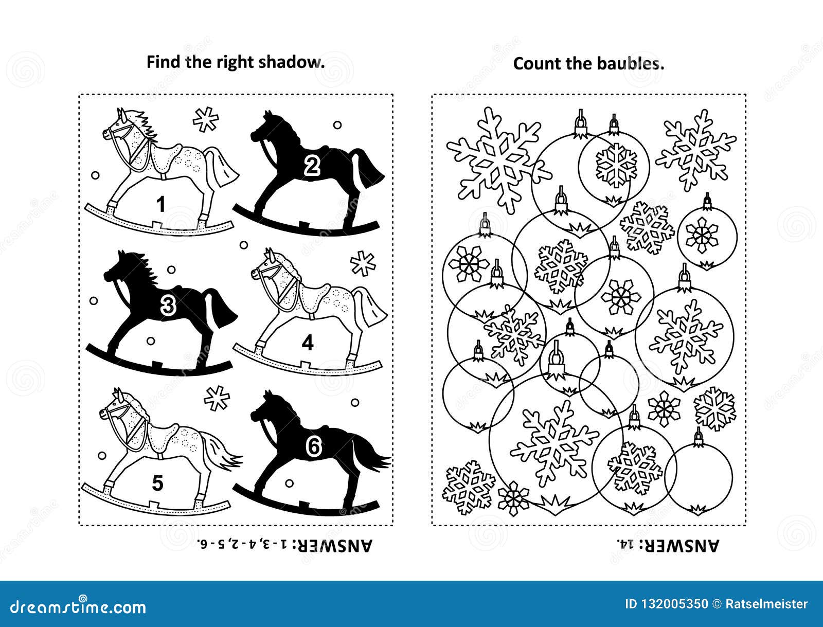 Activity page for kids with puzzles and coloring