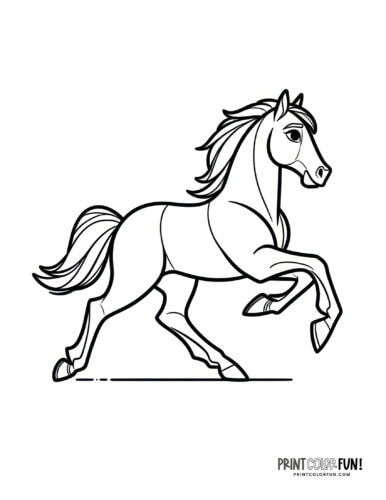 Beautiful horse coloring pages plus crafts educational games to saddle up for fun at