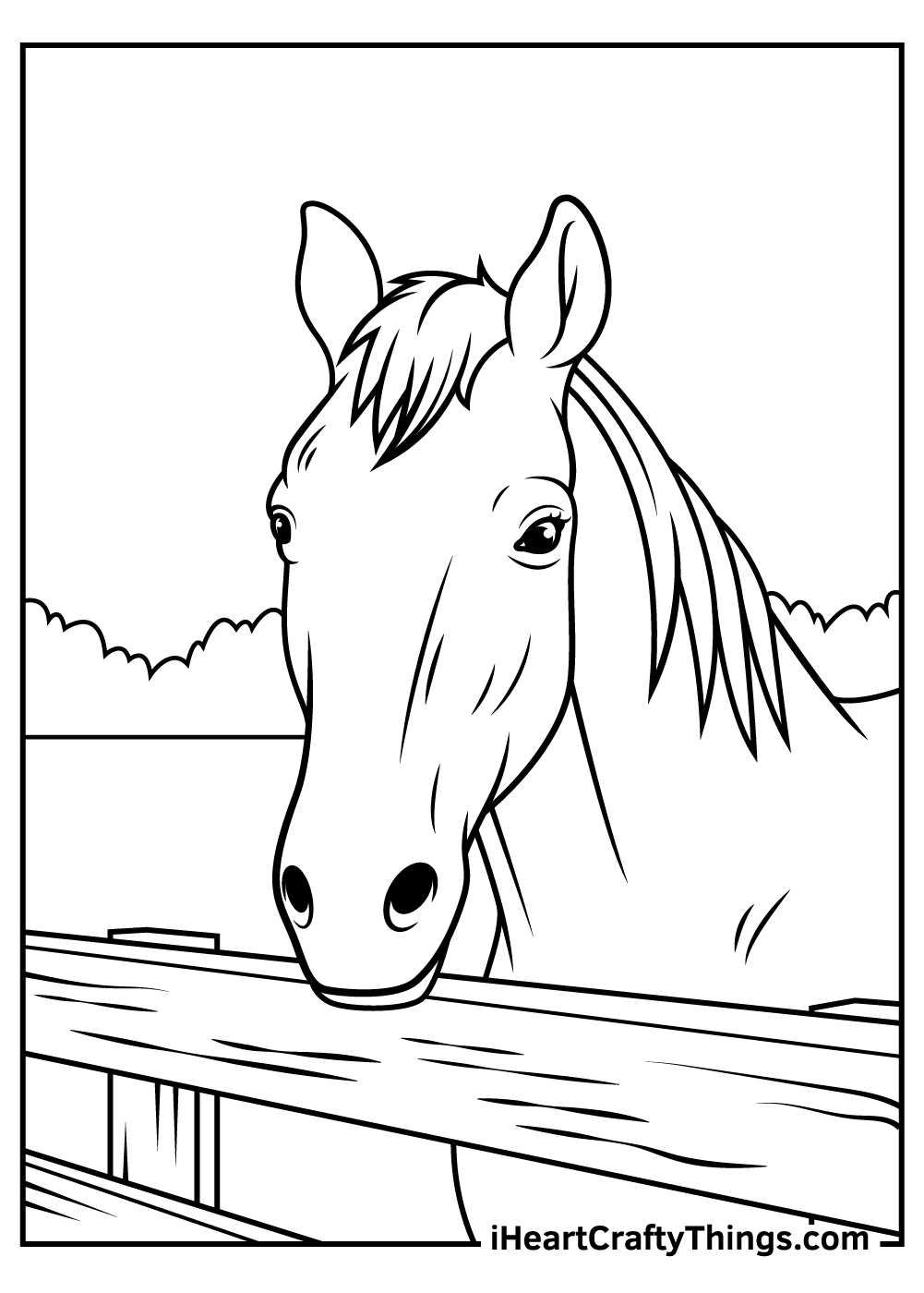 Realistic horse coloring pages updated