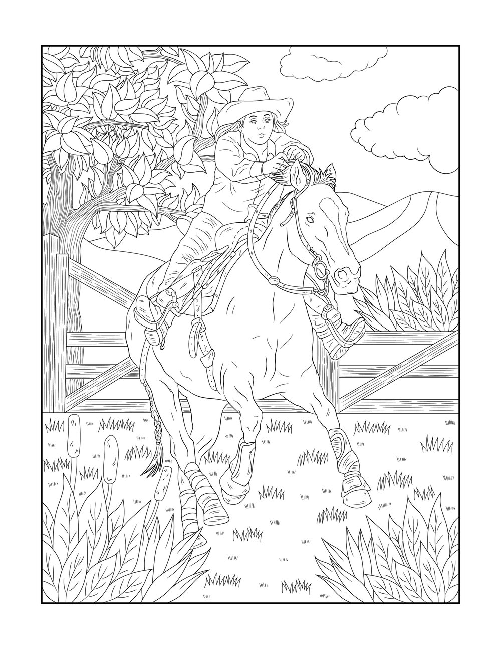 The quarter horse coloring book â willow bend publishing