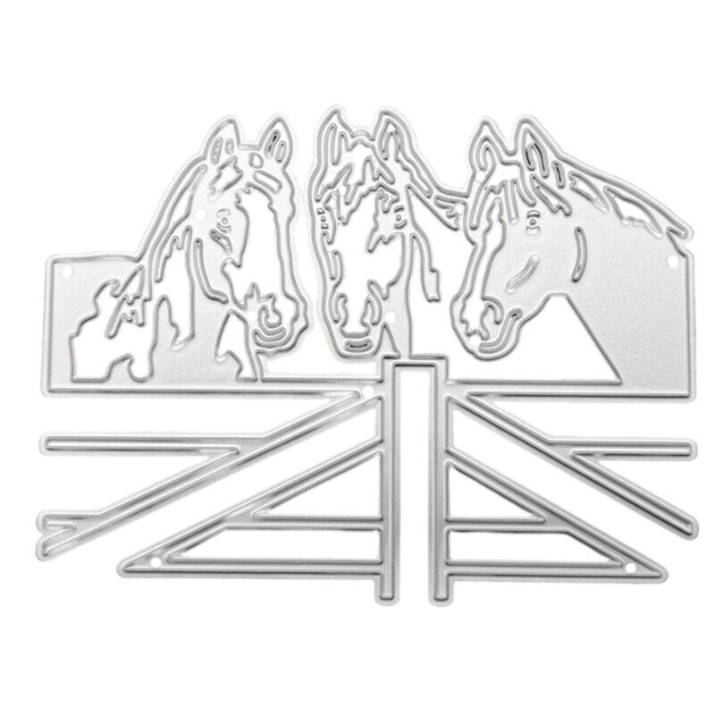 Horse metal cutting dies stencil diy scrapbooking album paper card template mold