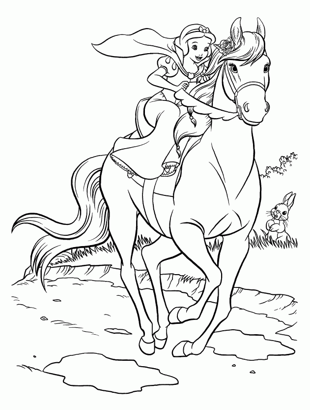 Horse and rider coloring pages printable for free download