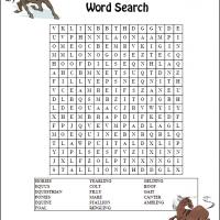 Horses word search