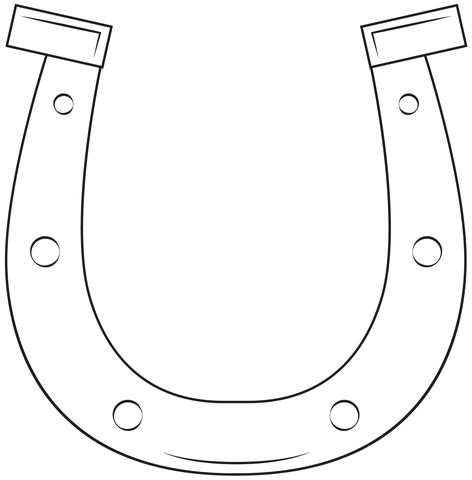 Horseshoe coloring page free printable coloring pages