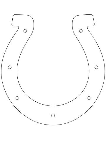 Horseshoe outline coloring page free printable coloring pages cowboy crafts wild west crafts horse party