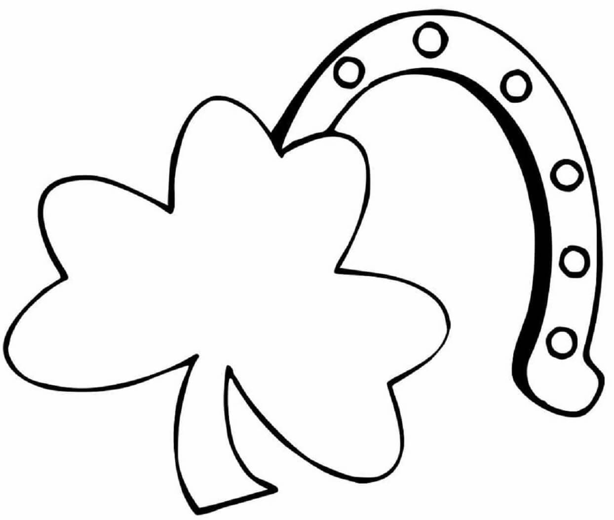 Sharock and horseshoe coloring page