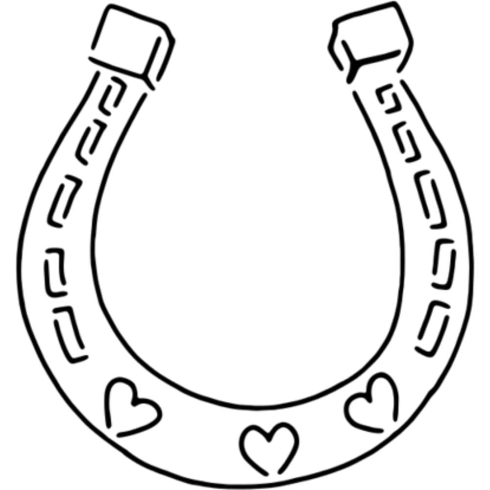 Heart horse shoe wall stencils templates ws