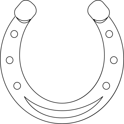 Horseshoe coloring page free printable coloring pages