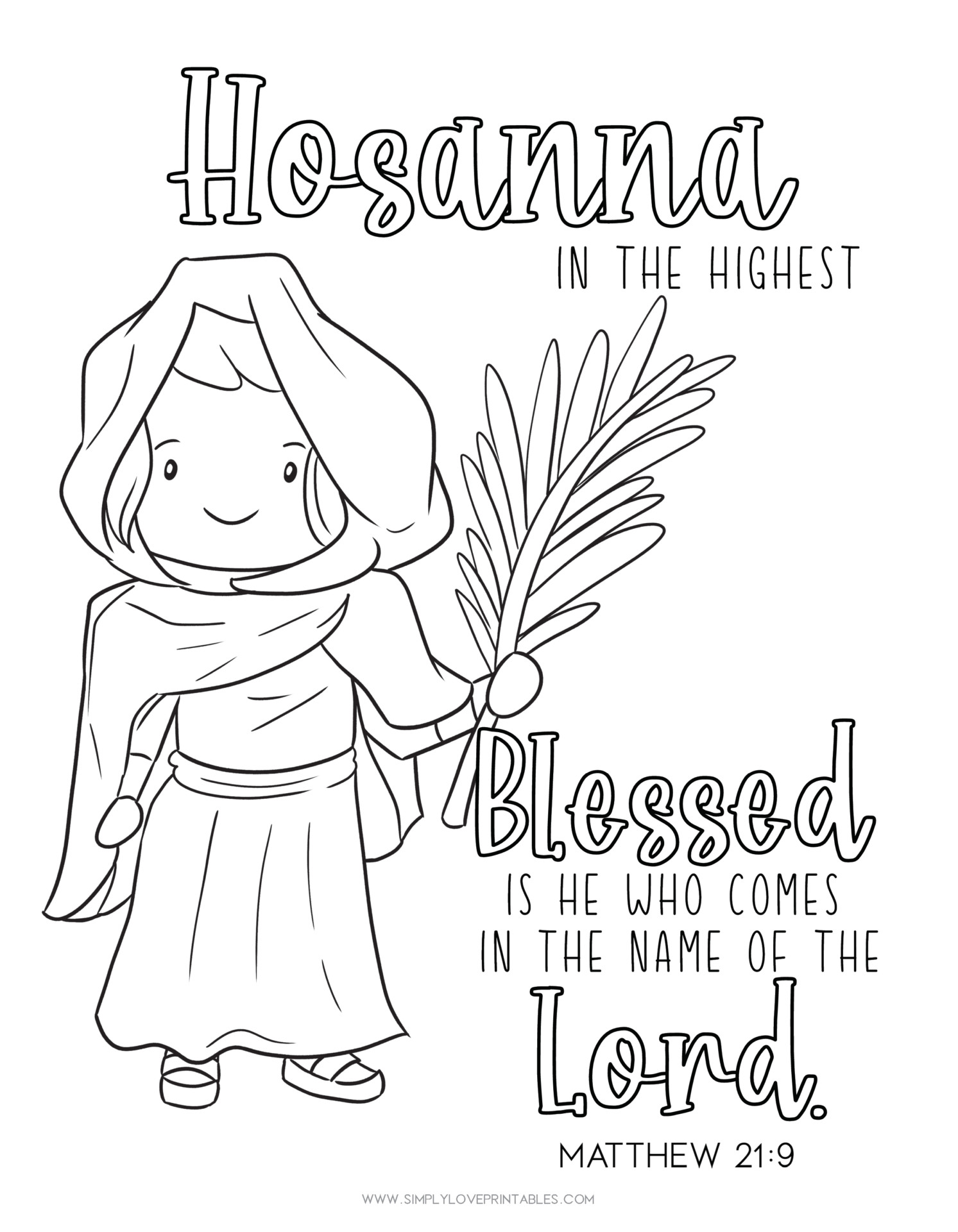 Free printable easter story coloring pages