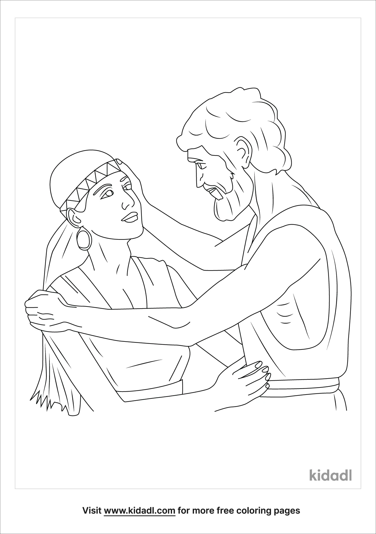 Free hosea and gomer coloring page coloring page printables