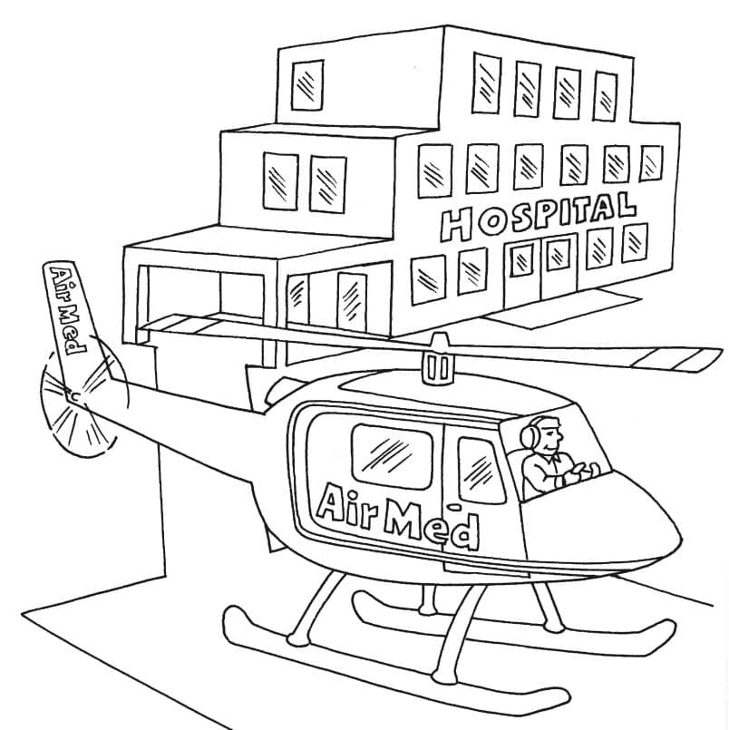 Air med coloring sheets acadian air med