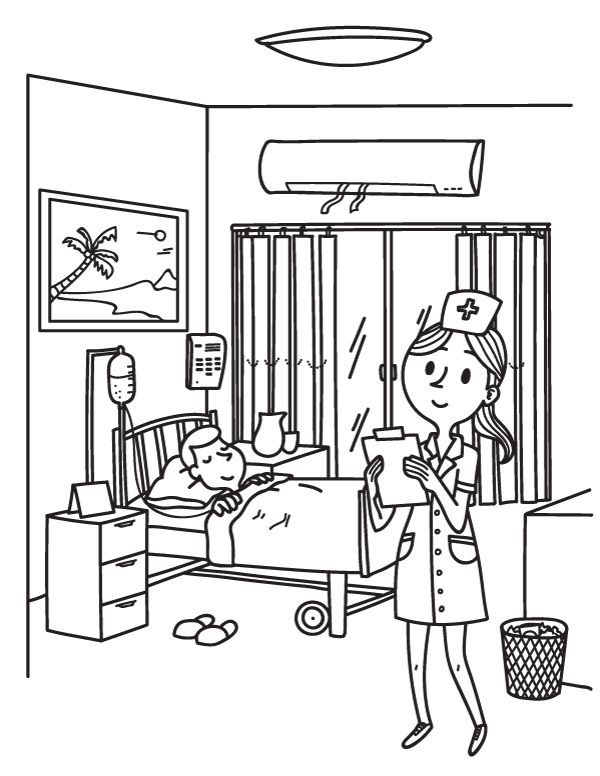 Free printable nurse coloring page download it at httpsmuseprintablesdownloadcoloring