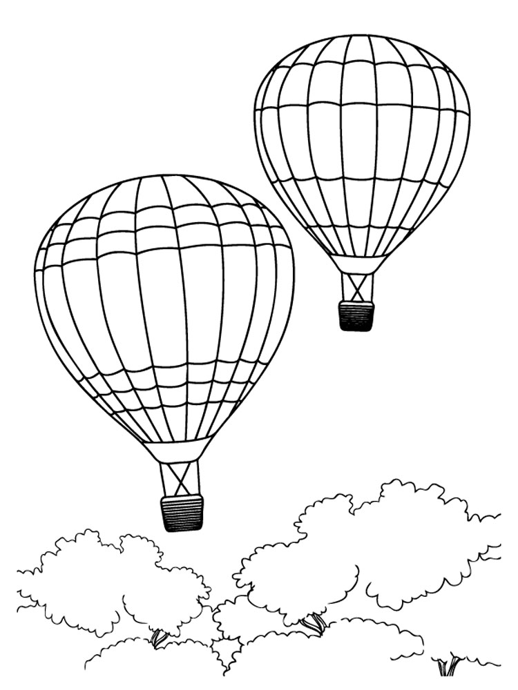 Coloring pages hot air balloon coloring pages