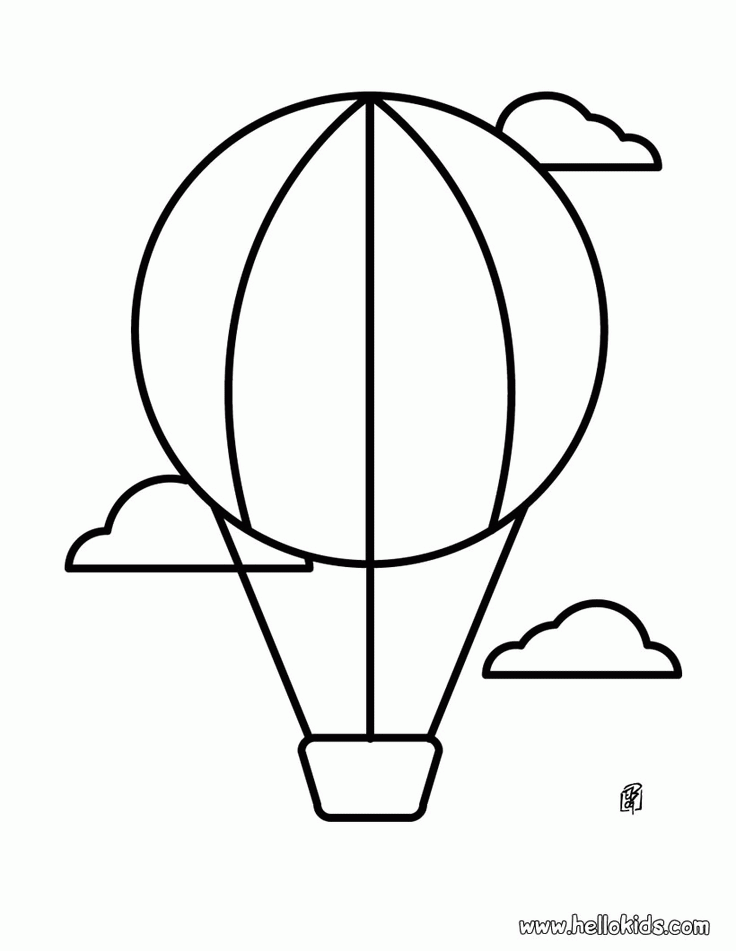 Hot air balloon coloring pages printable for free download