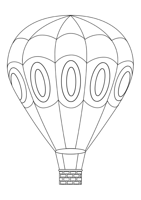 Coloring pages hot air balloon coloring page