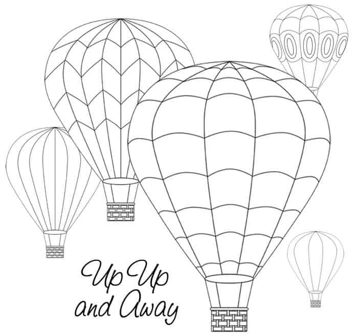 Coloring pages hot air balloon hot air balloon drawing balloon template balloons