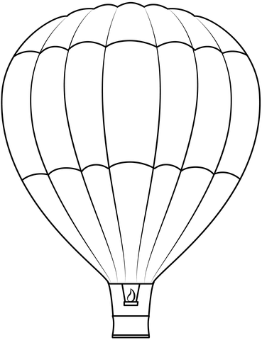 Hot air balloon coloring page free printable coloring pages