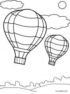 Hot air balloon coloring page template hot air balloon balloons coloring pages