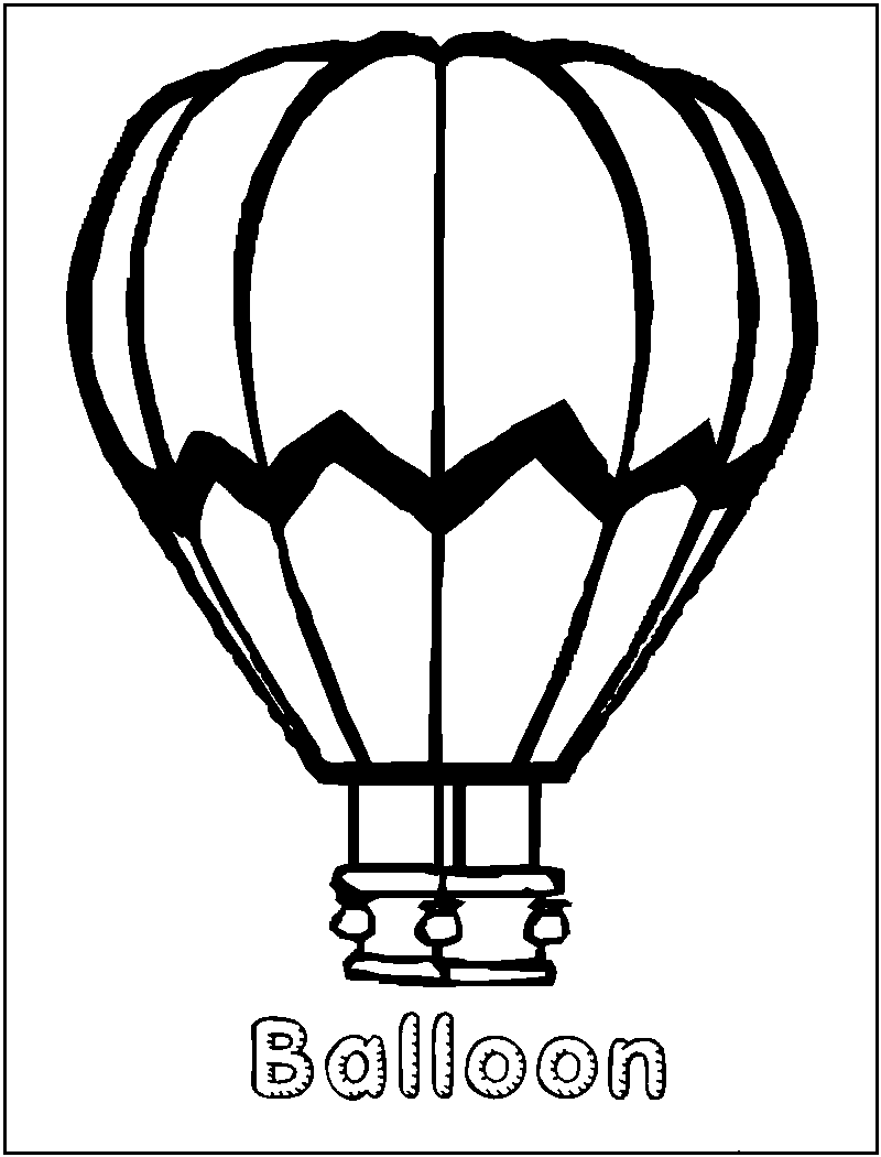 Free printable hot air balloon coloring pages for kids