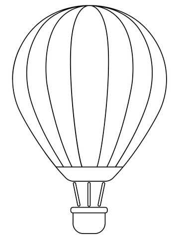 Hot air balloon coloring page free printable coloring pages