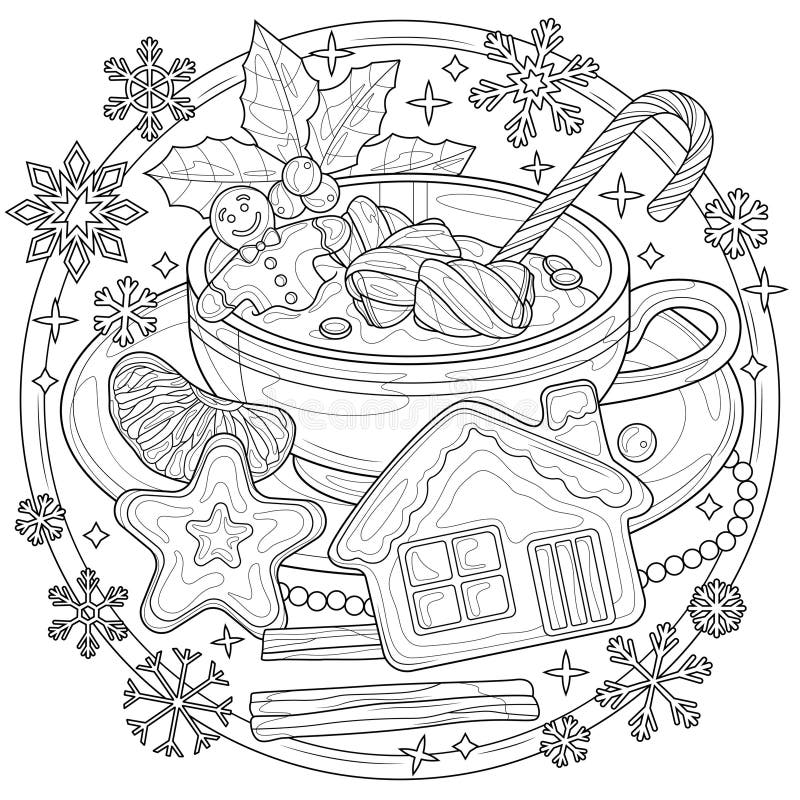 Coloring hot chocolate stock illustrations â coloring hot chocolate stock illustrations vectors clipart