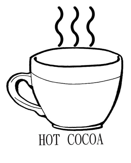 Cup of hot chocolate coloring pages hot chocolate clipart hot cocoa hot chocolate cocoa