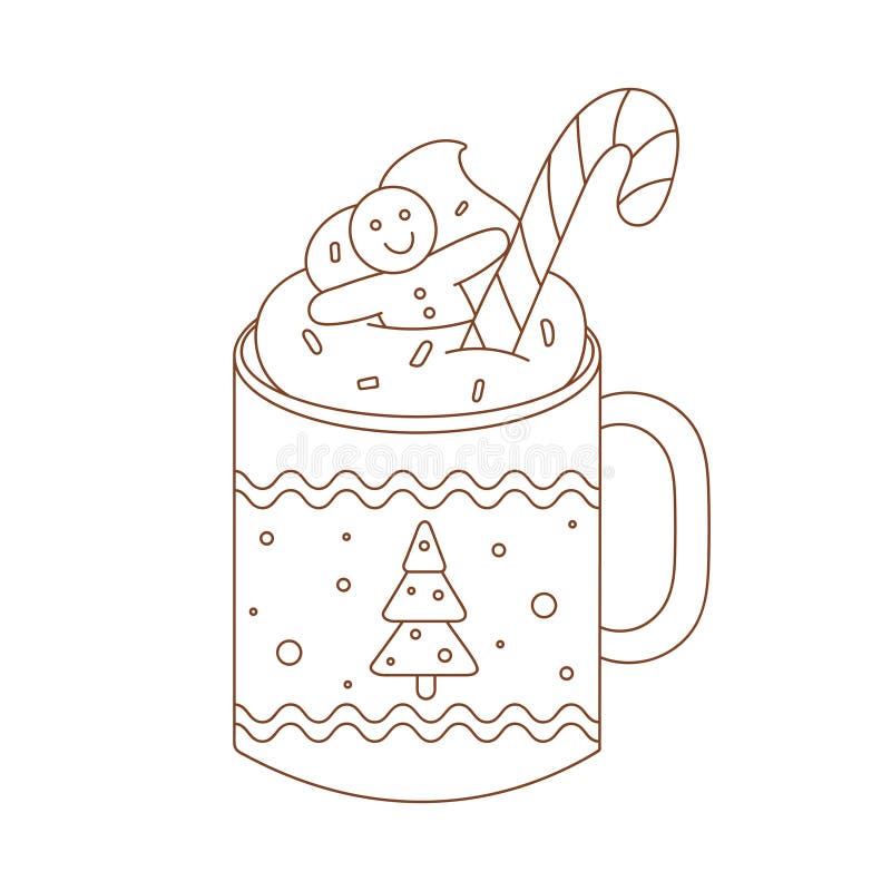 Coloring hot chocolate stock illustrations â coloring hot chocolate stock illustrations vectors clipart