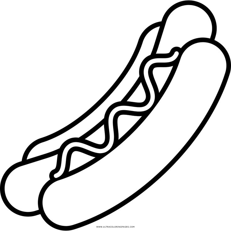 Open full size hurry hot dog coloring page ultra