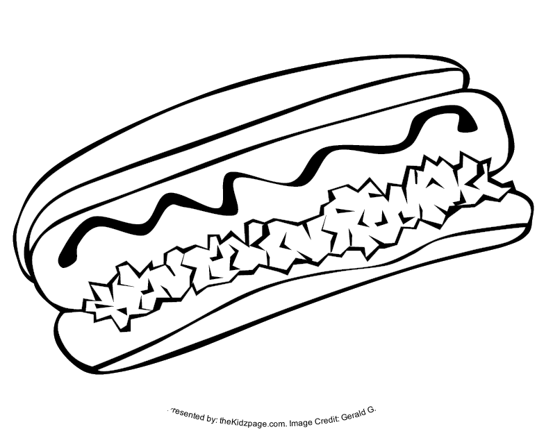 Free hot dog coloring pages download free hot dog coloring pages png images free cliparts on clipart library