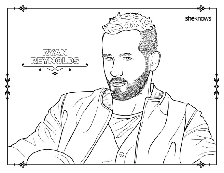 Adult coloring book pages of hollywoods hottest men and theyre printable â