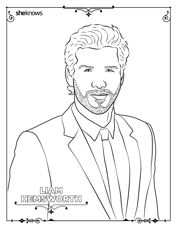 Adult coloring book pages of hollywoods hottest men and theyre printable â