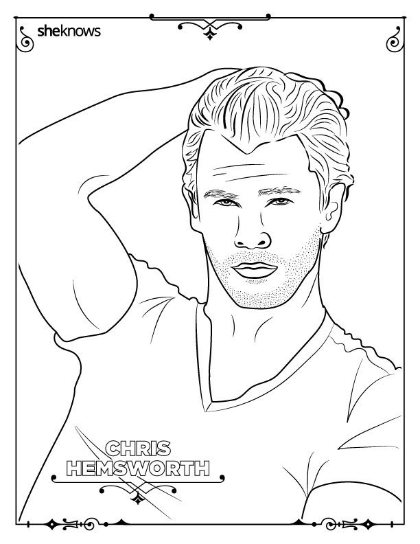 Adult coloring book pages of hollywoods hottest men and theyre printable coloring book pages adult coloring book pages coloring pages inspirational