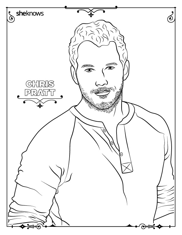 Adult coloring book pages of hollywoods hottest men and theyre printable â