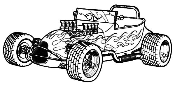 Coloring pages hot rod cars hot rods