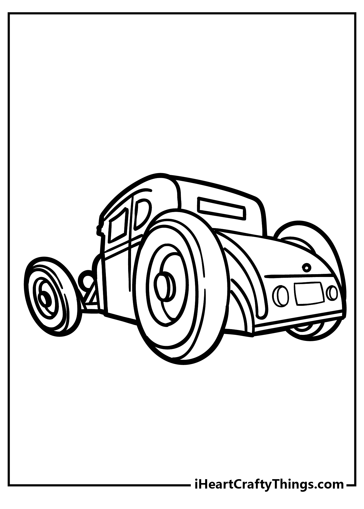 Hot rod coloring pages free printables