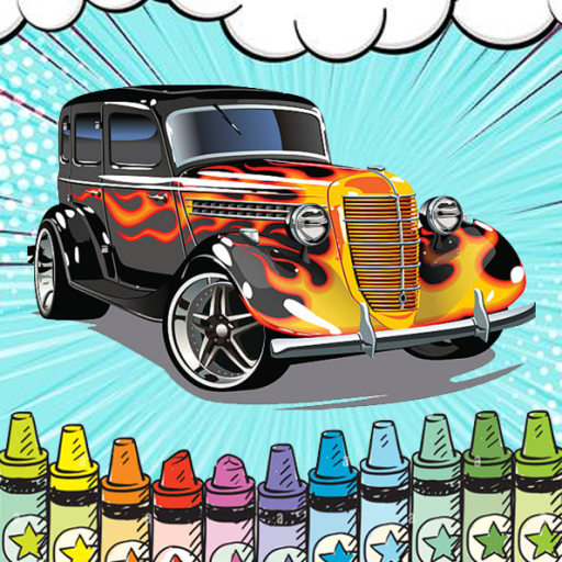 Hotrod cars coloring pages