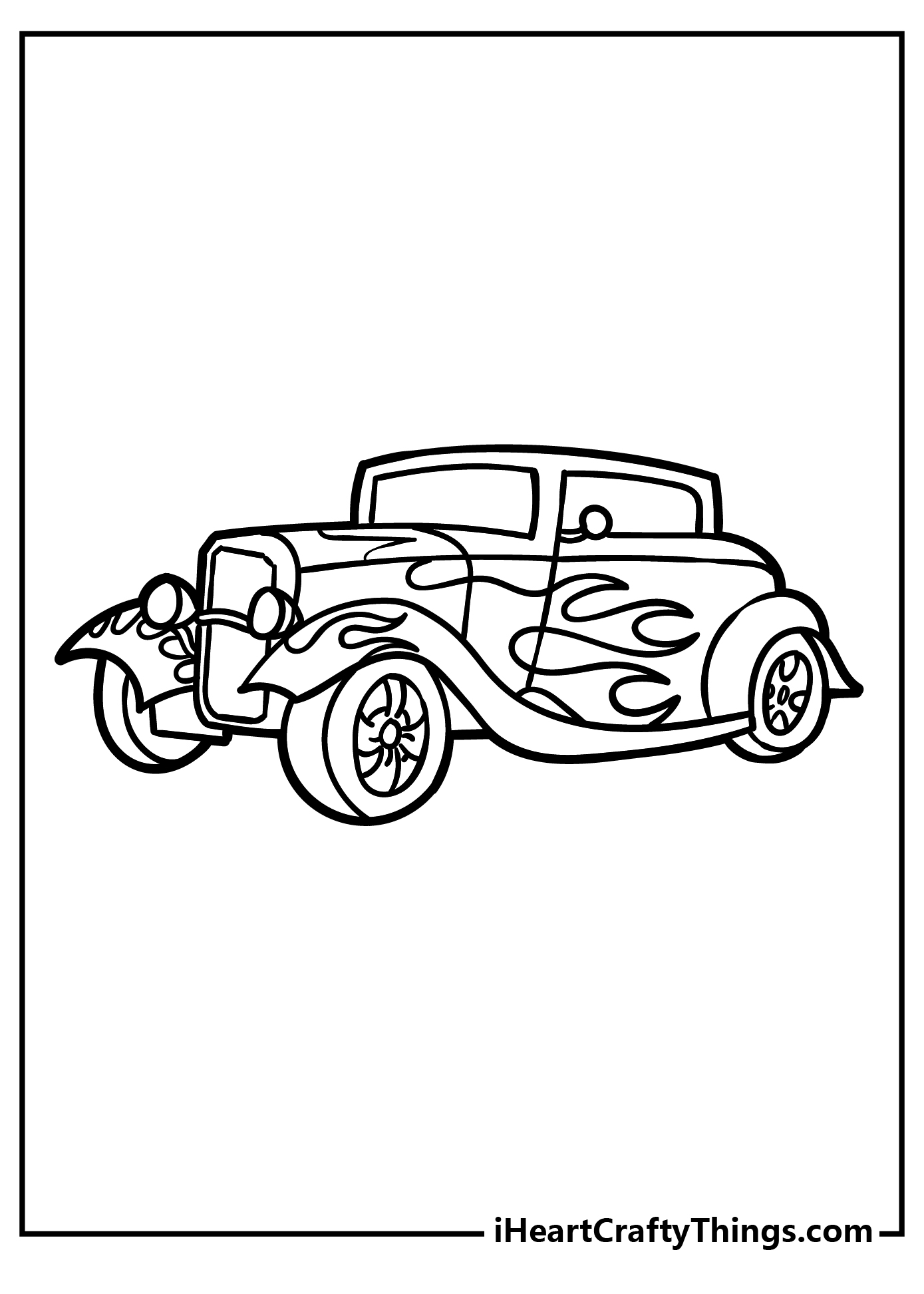 Hot rod coloring pages free printables