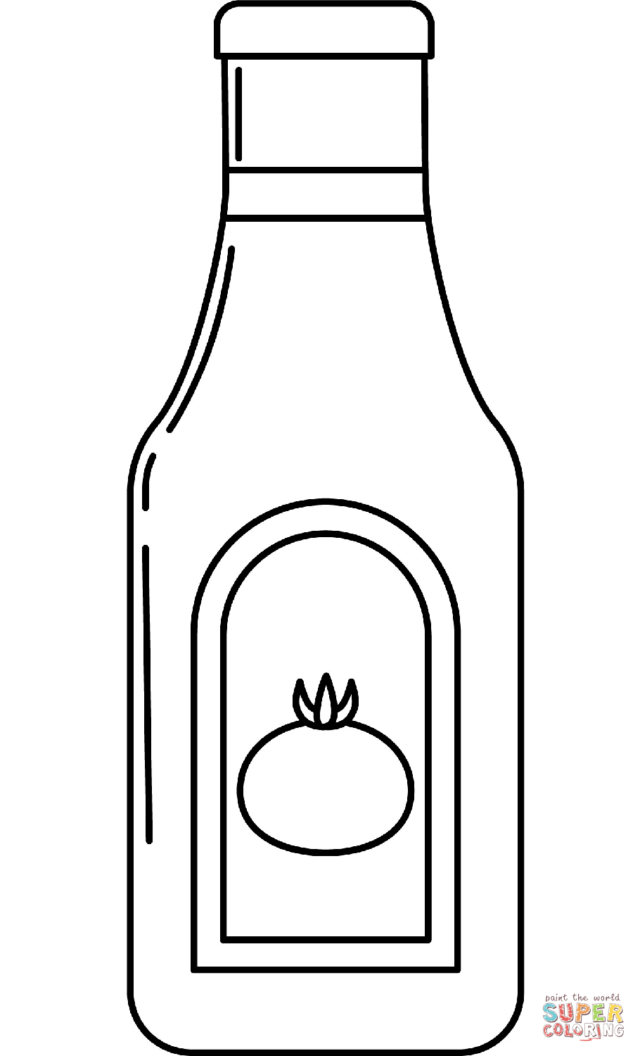 Ketchup coloring page free printable coloring pages