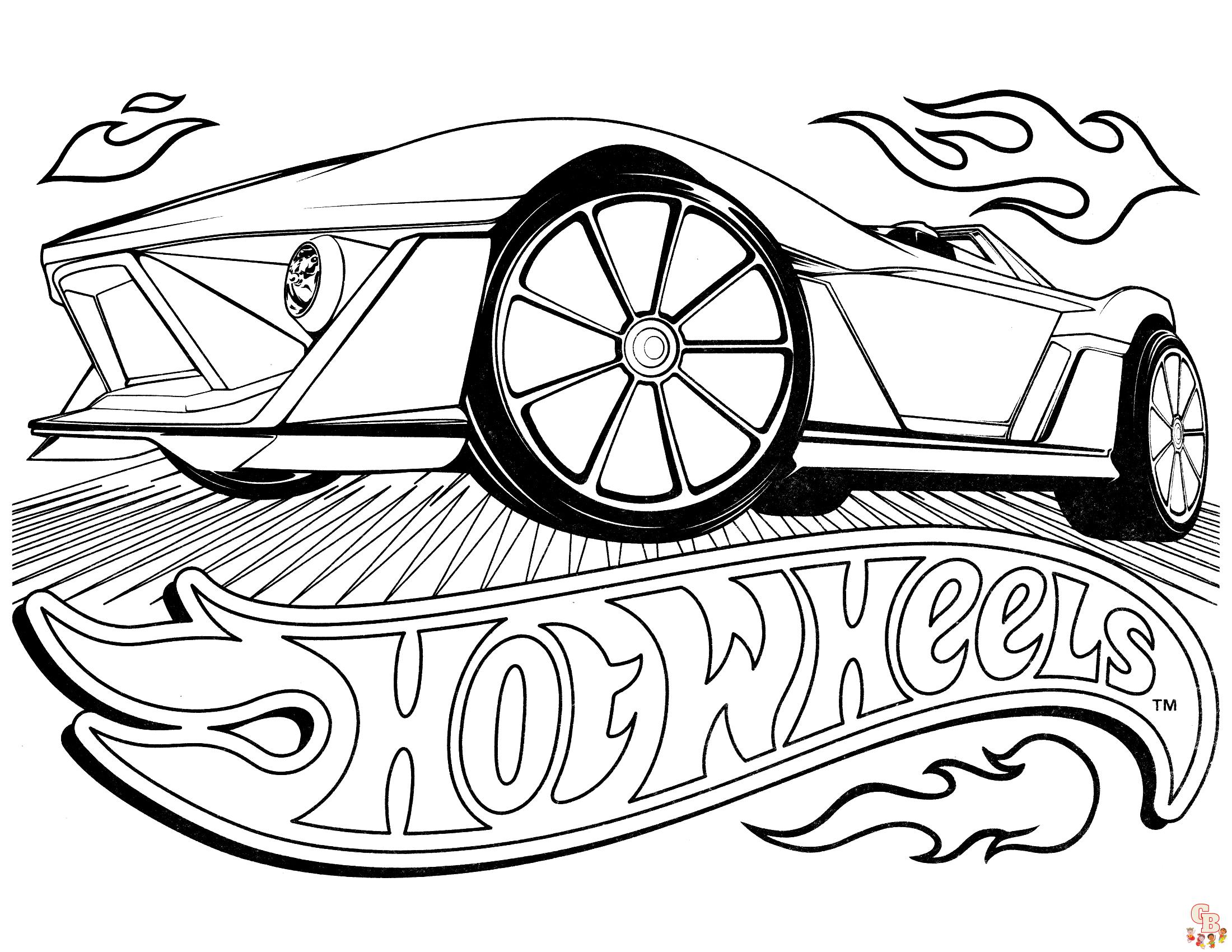 Hot wheels coloring pages fun and free printable sheets for kids