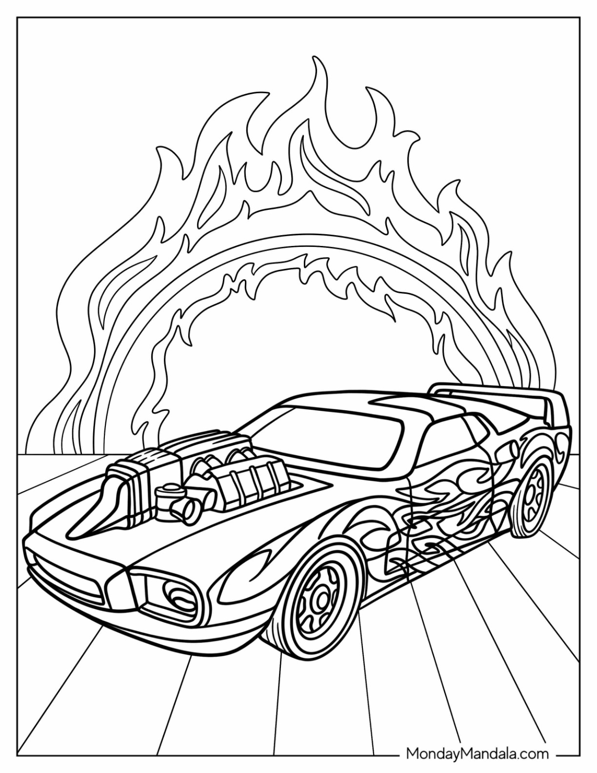 Hot wheels coloring pages free pdf printables