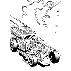 Top free printable hot wheels coloring pages online